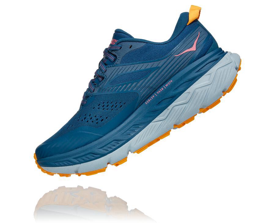 Trail Shoes Womens - Hoka One One Stinson Atr 6 - Blue - SZHRWPU-68